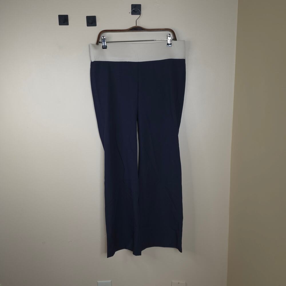 LOFT Demi Panel Marisa Trouser in Navy Size 8 Maternity